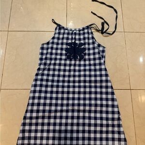 Navy and White Palaka Custom Dress